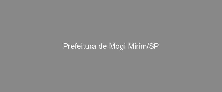Provas Anteriores Prefeitura de Mogi Mirim/SP